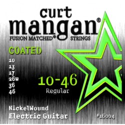 CURT MANGAN 10-46 NICKEL WOUND COATED. Electric Guitar Strings