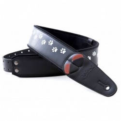 RIGHTON  STRAPS SERIE MOJO CAT BLACK -BK - BANDOLERA DE GUITARRA /BAJO