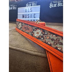 BLUE BELL STRAPS ABRAXAS 1970 Orange guitar strap 2024