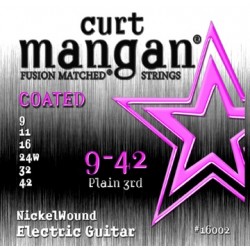 Curt Mangan 9-42 Nickel Wound COATED