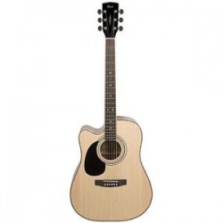 CORT AD880CE LH NS LEFTY ZURDA NATURAL DREADNOUGHT ELECTRIFICADA CUTAWAY