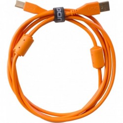 U95001OR - ULTIMATE AUDIO CABLE  USB 2.0 A-B ORANGE STRAIGHT 1M