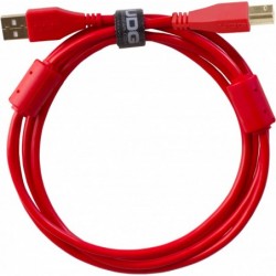 U95003RD - ULTIMATE AUDIO CABLE USB 2.0 A-B RED STRAIGHT 3M - UDG