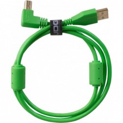 U95004GR - ULTIMATE AUDIO CABLE USB 2.0 A-B GREEN ANGLED 1M