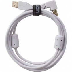 U95006WH - ULTIMATE AUDIO CABLE USB 2.0 A-B WHITE ANGLED 3M