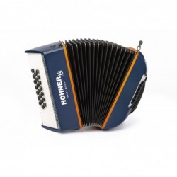 ACORDEON XS INFANTIL, BOTONES, C, AZUL/NARANJA, CON MOCHILA