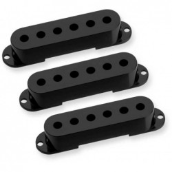 STRAT COVER BLACK SET (3) NO LOGO