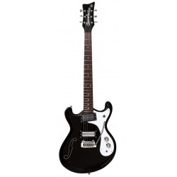 DANELECTRO GUITARS 66TBLK  “ Mosrite Style” BLACK