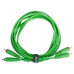 U97001GR - ULTIMATE AUDIO CABLE SET RCA-RCA STRAIGHT  GREEN