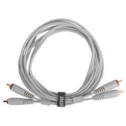 U97001WH - ULTIMATE AUDIO CABLE SET RCA-RCA STRAIGHT WHITE - UDG