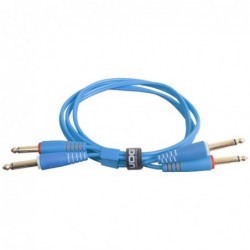 U97002LB - ULTIMATE AUDIO CABLE SET JACK - JACK STRAIGHT LIGHT BLUE