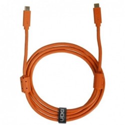 U99001OR - ULTIMATE AUDIO CABLE USB 3.2 C-C ORANGE STRAIGHT 1,5M