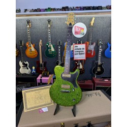 Nik Huber Piet Custom Guitar Summit 2024 Green Sparkle Hi Gloss